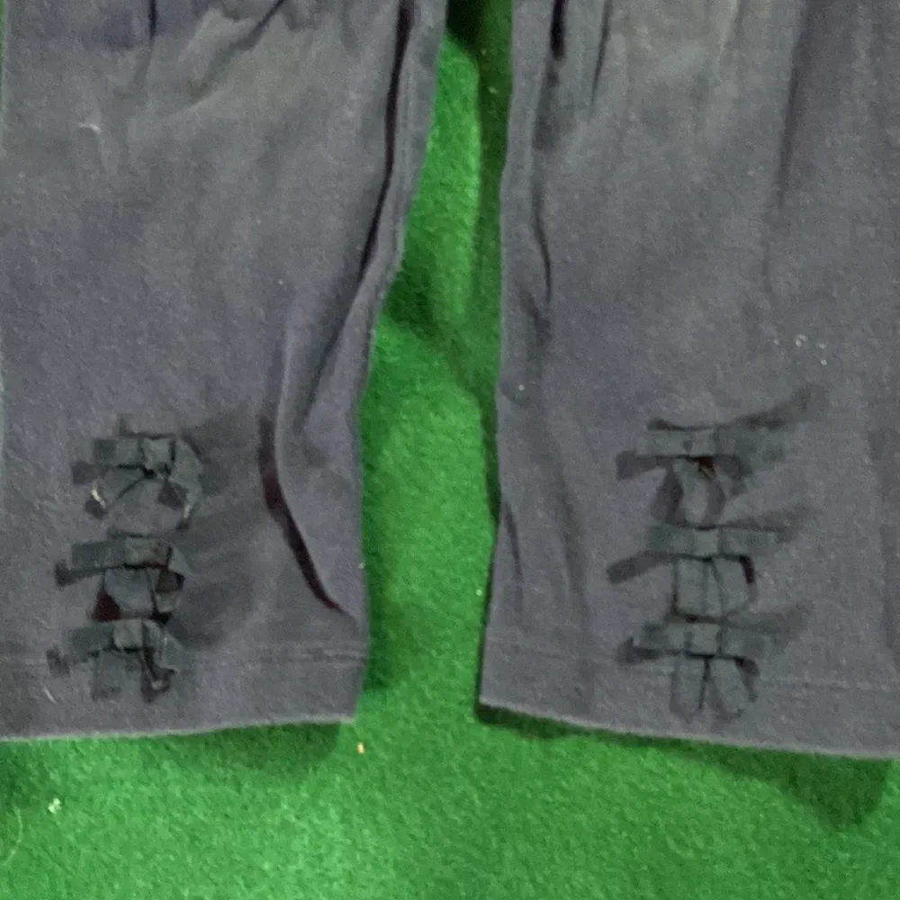 Gymboree Girls Leggings Lot of 2 White & Blue Size 5 Stretch Pants Basics